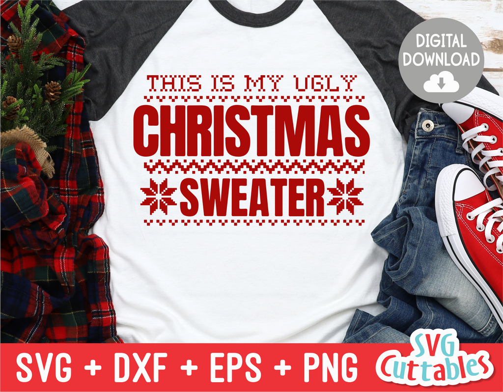 This Is My Ugly Christmas Sweater Cut File svgcuttablefiles