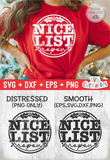 Nice List Dropout  | Christmas SVG