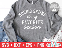 Nordic Skiing Is My Favorite Season svg