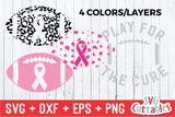 Play For The Cure | Breast Cancer Awareness | SVG Cut File