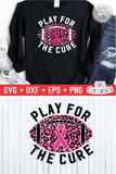 Play For The Cure | Breast Cancer Awareness | SVG Cut File