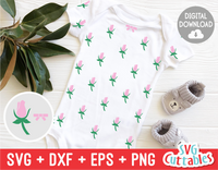 Rosebud svg, Rose Print Cut File