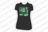 Soccer Subway Art, Girls / Boys version, SVG Template