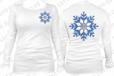 Snowflake Monogram frame, Christmas svg