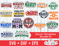 Soccer Template Bundle 1 | SVG Cut File