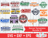 Soccer Template Bundle 1 | SVG Cut File