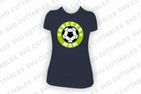 Soccer Mom Circle Monogram Frame