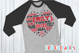 Soccer Heart Subway Art, Girls / Boys version, SVG Template