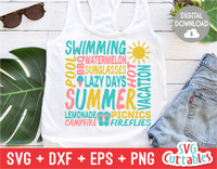 Subway Art | Summer | SVG Cut File