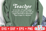 Teacher Definition | Teacher SVG Cut File