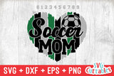 Soccer Mom svg - Soccer Cut File - svg - eps - dxf - png - Heart Paint Strokes