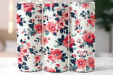 Floral 20 oz Skinny Tumbler png Design - Sublimation Tumbler Wrap