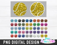 Sequin Tennis Balls png Bundle - Tennis png