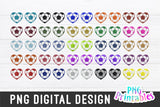 Glitter Soccer Ball Heart png Bundle