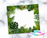 Monstera Floral 20 oz Skinny Tumbler png Design