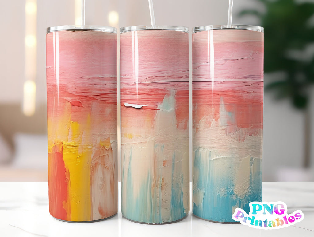 Minimalist Abstract Painting 20 oz Skinny Tumbler png Design