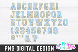 Chenille Alphabet png - Light Blue Alphabet