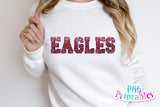 Sequin Sport Alphabet png - Red and Navy Alphabet