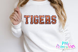 Sequin Sport Alphabet png - Orange and Navy Alphabet