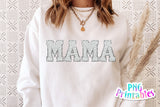 Chenille Alphabet png - White and Silver Alphabet