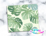 Monstera Floral 20 oz Skinny Tumbler png Design