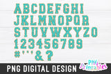 Chenille Alphabet png - Mint Alphabet
