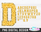 Chenille Alphabet png - Yellow Alphabet