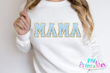 Chenille Alphabet png - Light Blue Alphabet