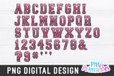 Sequin Sport Alphabet png - Pink and Black Alphabet