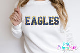 Sequin Sport Alphabet png - Royal Blue and Gold Alphabet