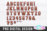 Sequin Sport Alphabet png - Orange and Navy Alphabet