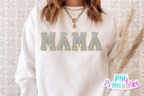 Chenille Alphabet Gray and Gold | Sublimation PNG