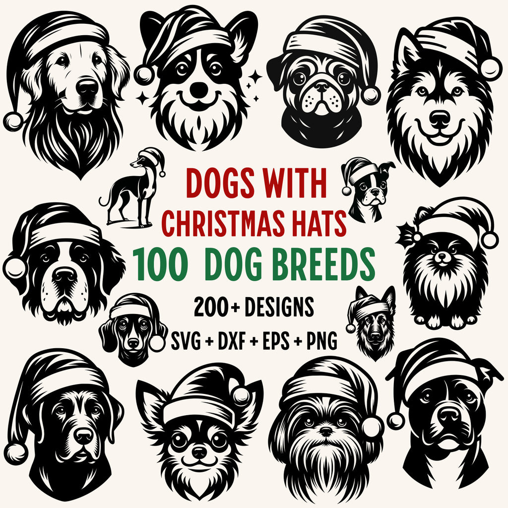 200 Christmas Stencils  Christmas SVG Cut Files Bundle
