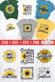Sunflower SVG Cut File Bundle