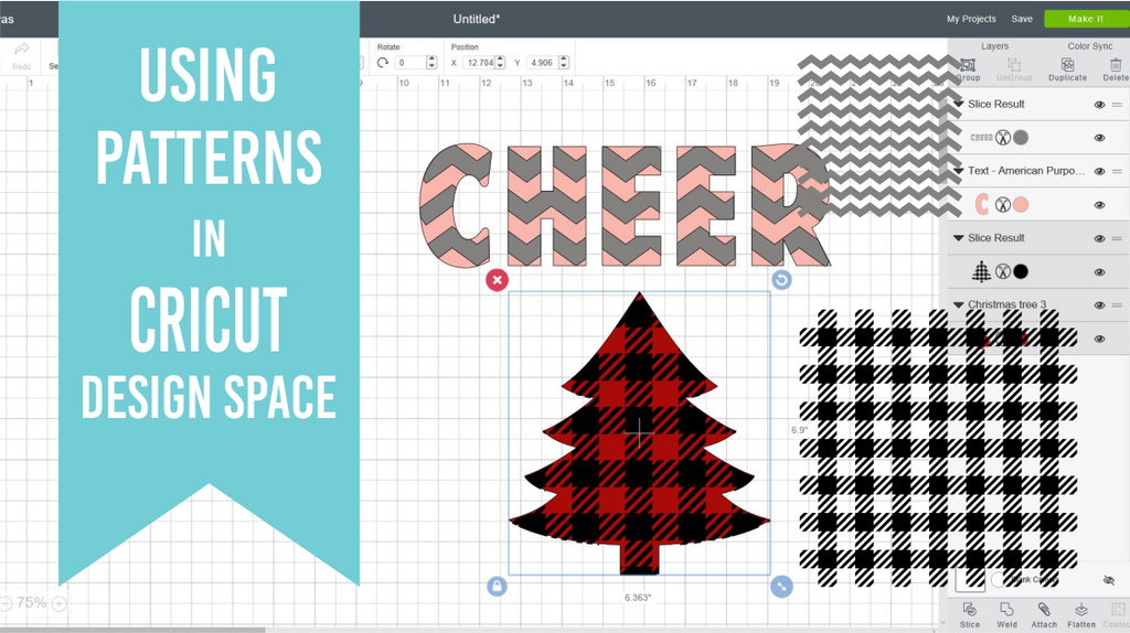 How to use patterns in Cricut Design Space