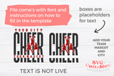 Cheer Template 00102 | Cut File