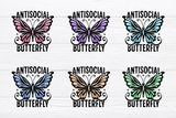 Antisocial Butterfly | PNG Print File