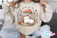 Cottage Core Cat | Cottagecore PNG Sublimation File