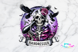 Hairdresser Skeleton | PNG Sublimation File