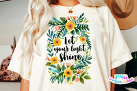 Let Your Light Shine | Inspirational PNG File