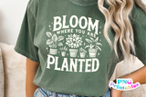 Bloom Where You Are Planted | Plant Lover PNG Print File