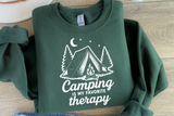 Camping Is My Favorite Therapy | PNG Sublimation File