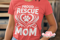 Proud Rescue Mom | Dog Rescue SVG