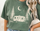 Retro Camper Scene Camping | PNG Sublimation File