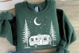 Retro Camper Scene Camping | PNG Sublimation File