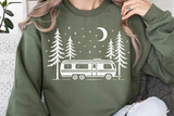 Retro Camper Scene Camping | PNG Sublimation File
