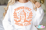 Pumpkin Spice Social Club | Fall SVG Cut File