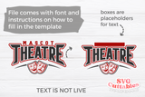 Theatre Template 0014 | SVG Cut File