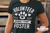 Volunteer Adopt Foster | Dog Rescue SVG