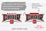 Choir Template 0015 | SVG Cut File